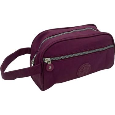 Imagem de Estojo Escolar Grande com 2 Bolsos de Nylon (Roxo)