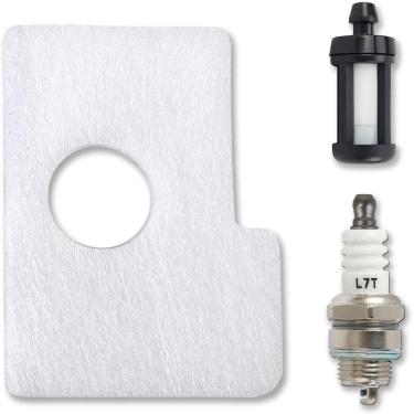 Imagem de (Peça nova) Kit de ajuste compatível com Stihl MS170 MS180 017 018 Motosserra com filtro de ar, vela de ignição e filtro de combustível 1130 007 1800 1130071800, MS170 MS180 Kit de ajuste