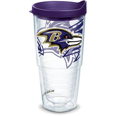 Imagem de Tervis Copo Nfl Baltimore Ravens com tampa, 680 g, transparente