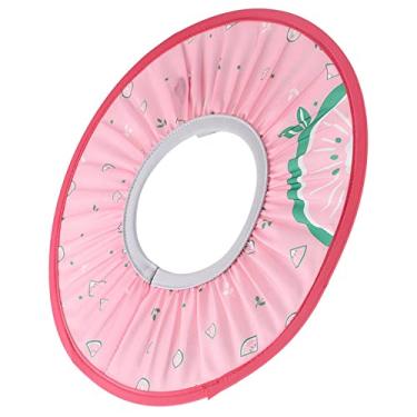 Imagem de Akozon Banta de Lavar de bebê à Prova d'água Azul - Chapéu de Chuveiro de Crianças Elásticas para Banho e Cuidados Com Os Cabelos (Rosa)