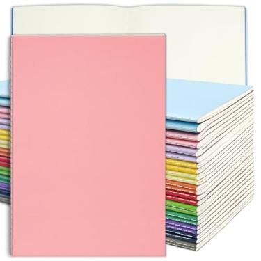 Imagem de DWIYITTN 24 Pack Blank Books for Kids - 5.5"x 8.3", 60 Pages - Small Journals Bulk, Girls Notebooks for Drawing & Writing, Sketchbooks w/Colorful Soft Cover, Unlined Paper, A5 Travel Size