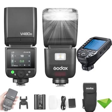 Imagem de GODOX V480 O V480-O TTL FLASH PARA CAMERAS OLYMPUS PANASONICO com gatilho flash xproii-O, GN50 1/8000 HSS, tempo de reciclagem de 1,7s, luz de toque sem fio 2,4g, Luz de bateria Li-ion Speedsel.