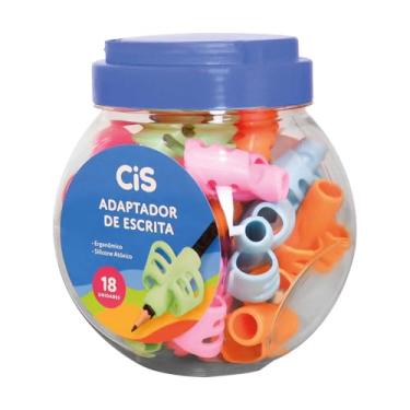 Imagem de CIS Adaptador de Escrita, Suporte para Escrita, Grip Ergonômico Dedal, Pote com 18 unidades