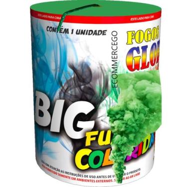 Imagem de Fumaça Colorida Latão Cor 9 Cores disponíveis 75 Mm Big - Globo, VERDE