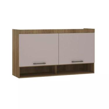 Imagem de Guarda-roupa Modulado 145cm Aéreo 2 Portas Basculantes Paris Luciane, 