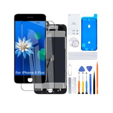 Imagem de Tela para iPhone 8 Plus A1864 A1897 A1898 A1899 Substituição de tela LCD 3D Touch Full HD Touch Screen ID digitalizador montagem da moldura, adesivo à prova d'água, kits de reparo Novo