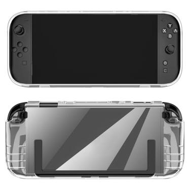 Imagem de Geekria Protective Case Compatible with Nintendo Switch 2 Console, Hard Transparent Cover, Split Design Shockproof Anti-Scratch Shell, Game Accessories (Clear)