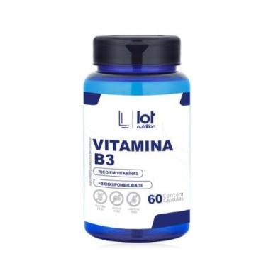 Imagem de Vitamina B3 Niacina 60 cápsulas Energia Células e Metabolismo - LOT NU