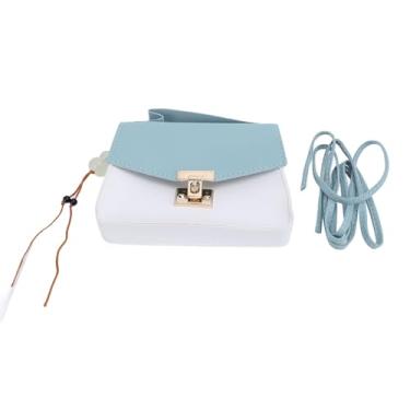 Imagem de Mulheres Bolsa de ombro de ombro Top Handel Bolsa Bolsa Bolsa Resistente a Scratch Com Bloqueio de cores Design espaço espaçoso para viagens casuais para festas compras PU Material (Azul)