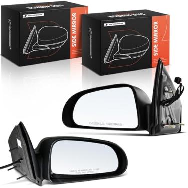 Imagem de A-Premium Par (2) espelhos retrovisores elétricos do lado do motorista e do passageiro - compatível com Dodge Durango 2005 2006 2007 - espelho retrovisor externo preto sem aquecimento dobrável com