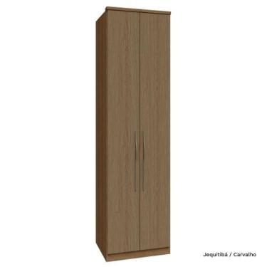Imagem de Guarda Roupa Modulado 02 Portas com Prateleiras 245cm Altura Setiba - 