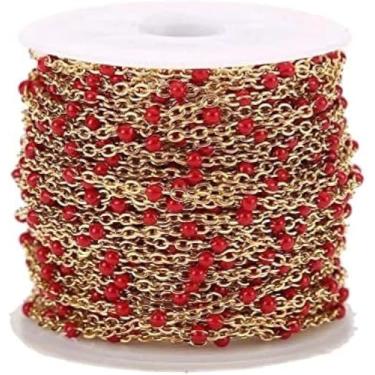 Imagem de 2mm De Largura 2 M De Aço Inoxidável Esmalte Link Cabo Correntes Para Colar Diy Jóias Fazendo Descobertas, Sky Blue