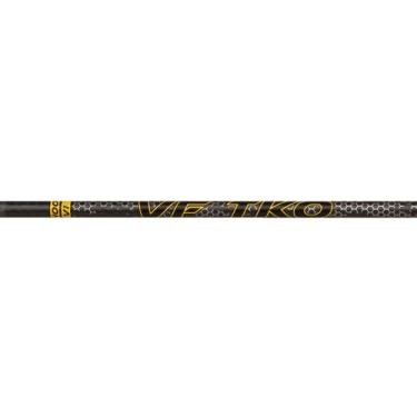 Imagem de Victory Archery Seta de caça VF TKO 0,6 cm de diâmetro padrão (lombada: 300, pacote com 12 eixos desencapados, retidão ± 0,001 - Elite - amarelo)