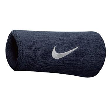 Imagem de Munhequeira Grande Swoosh Doublewide Wristband (Par) Nike Obesion/White
