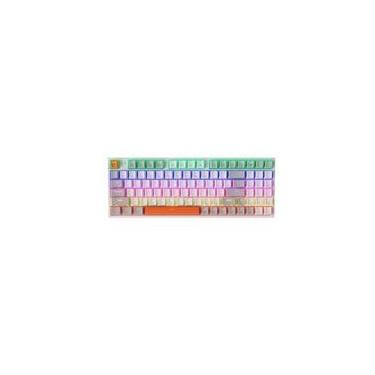 Imagem de Teclado Mecânico Gamer Machenike K500-B94, RGB, Switch Huano Red, Branco e Cinza - MAC-K500-B94RE-WG