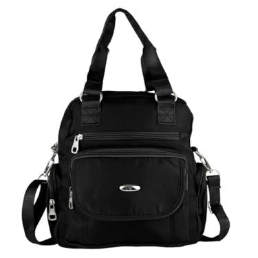 Imagem de Bolsa Transversal Feminina Mão Ombro Costas Trabalho Passeio Moda Leve (Preto)