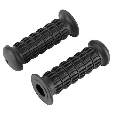 Imagem de Grcfumo Motocicleta Handbar Grips, Rubber Bar End Thruster Grip, Motocicleta Borracha Handlebar Grip Universal Hand Bar Grips Fit para XL833 CB400 CG125 Motor Bike (Preto)