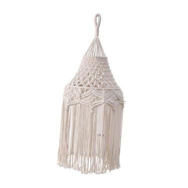 Imagem de Bothyi Abajur de macramê, abajur pendente, de substituição estilo boho para decoração de dormitório