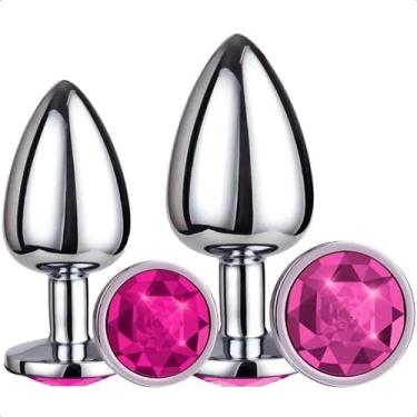 Imagem de Kit Com 2 Plug Anal Tamanho M e G Sexo Anal Fetiche e Brincadeiras Eroticas