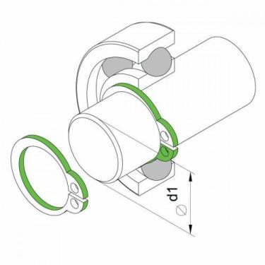 Imagem de Alicate para Anéis Externo Curvo 7" Tramontina PRO