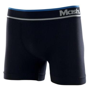 Imagem de Cueca Boxer Anatômica Microfibra Mash 710.04 Sem Costura, Preto, G