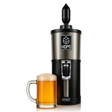 Imagem de Chopeira Cervejeira 4,1 Litros Preta Portátil Setbeer Hops Serpentina Torre Chopp