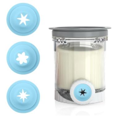 Imagem de 3un Bicos Sorvete para Ninja CREAMI, Sem BPA para Máquina Sorvete de Ninja Swirl e Cremoso Série NC700 NC701 (Azul)