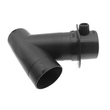 Imagem de Aquecedor de estacionamento de ar de 60 mm, divisor de duto de 3 vias, ZDHQLHJ para duto de saída de ar em Y peça cotovelo com válvula reguladora aberta fechável, conector de duto em forma de Y para