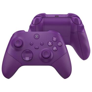 Imagem de eXtremeRate ASR Version Redesigned Full Set Shell Buttons for Xbox Core Controller, Ergonomic Trigger Stop Rubberized Grip Faceplate Backplate for Xbox Series X & S Controller - Mist Purple