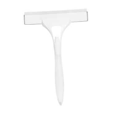 Imagem de Ioensy Rodo para chuveiro, rodo para janela, ferramenta portátil multiuso para limpeza de água, pá para vidro de chuveiro, porta de vidro, janela de carro, Branco