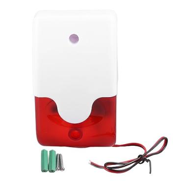 Imagem de AMARIDO DE ALAREIRO FIADO LIGHT LIGHT LUZ DE 220V HON FLASH SOM SIREN PARA O DE ALARME DE SEGURANÇA HOME