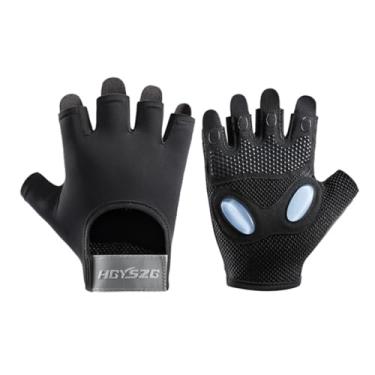 Imagem de SUJAYU Luvas de treino para mulheres e homens, luvas de levantamento de peso para academia (preto, grande)