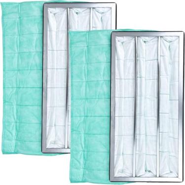 Imagem de SIPIDEAUT Filtro de ar de bolso sintético interno MERV 14 24 x 12 x 12 compatível com JET AFS-1000B, JET AFS-1000C, JDS Air-Tech 750-ER, JDS Air-Tech HP, JDS Air-Tech 350, Powermatic PM1200