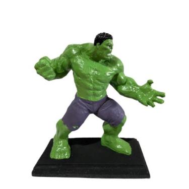 Imagem de Boneco Hulk Em Resina 18cm 750g Vingadores Marvel - Gama