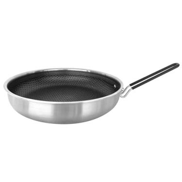 Imagem de Campo de frigideira sem pau Campo de camping universal compatível com fogões de cerâmica de indução elétrica a gás 26cm 28cm 28cm (M)