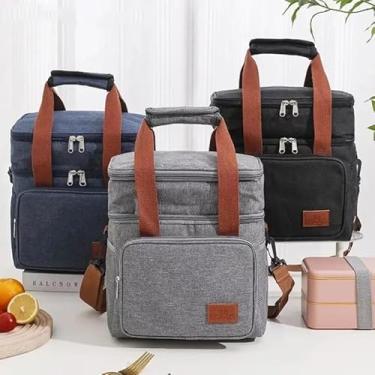 Imagem de Bolsa Térmica Com Alça Transversal 2 Compartimentos