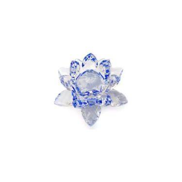 Imagem de Enfeite Decoração de Cristal Vidro Flor de Lotus Para Sala Quarto Cris