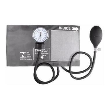 Imagem de Aparelho Medidor De Pressão Esfigmomanômetro Premium, Grafite