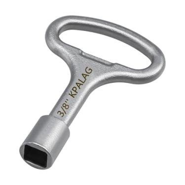 Imagem de KPALAG Chave de hidrante quadrada de 0,9 cm, chave de água Sillcock de aço, ferramenta de desligamento adequada para torneira de água de hidrante de parede e válvula de torneira de mangueira externa