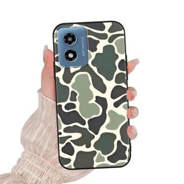 Imagem de Zrutru Capa de telefone camuflada leopardo para Motorola Moto G Play 2024 6,5 polegadas, capa protetora protetora fina à prova de choque com estampa de camuflagem verde exército verde exército legal