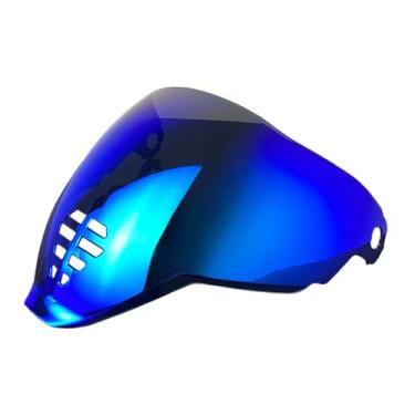 Imagem de ANSUNDA Substituição de viseira de capacete IC-06, protetor solar de capacete de motocicleta matizado para capacete ICON Airflite (Revo Deep Blue)