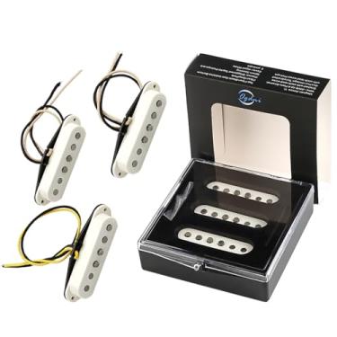 Imagem de Conjunto de captadores de guitarra elétrica Alnico 5 captadores de bobina única para pescoço/meio/ponte conjunto SSS para guitarra elétrica Strat para peça de substituição de guitarra Stratocaster
