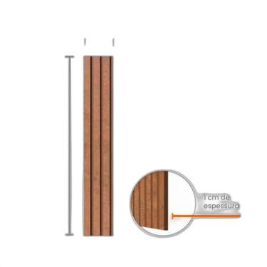 Imagem de Painel Ripado Eva Laminado Autocolante 10Cm Urban Preto 10M