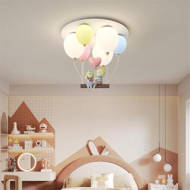 Imagem de Nórdico Moderno Quarto Infantil Lâmpada De Teto LED Moda Criativo Balão Quarto Da Menina Estudo Jardim De Infância Decoração Luz (Estilo 20)