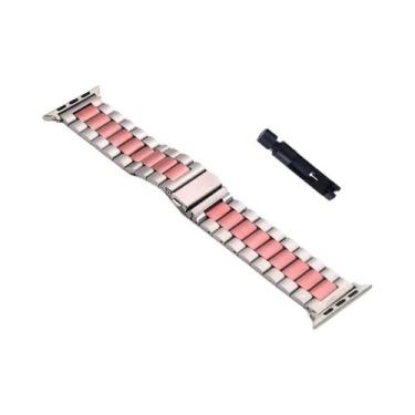 Imagem de Pulseira De Aço Inoxidável De 46mm 49mm Para Apple Watch Ultra, Bracel