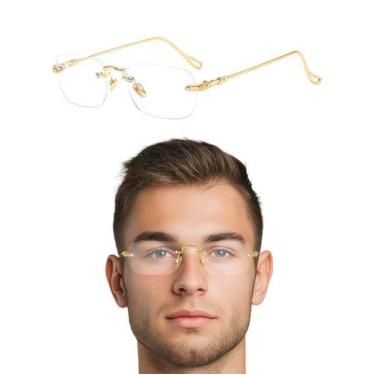 Imagem de Armação Para Grau Sem Aro Masculino Estiloso Moderno Casual - 20V, Arm