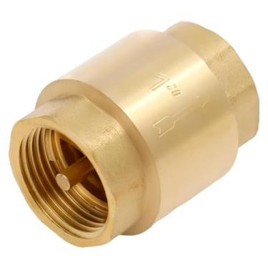 Imagem de Válvula de retenção DN25, válvula de retenção vertical unidirecional de 2,5 cm de latão, fácil instalação para ar condicionado e sistema de ar comprimido