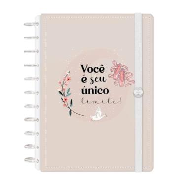 Imagem de Caderno de Disco Inteligente Iscool G+ Voalá Romantic Limite Bege