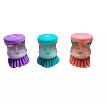 Imagem de Escova Lava Louças Com Recipiente Para Detergente (3)