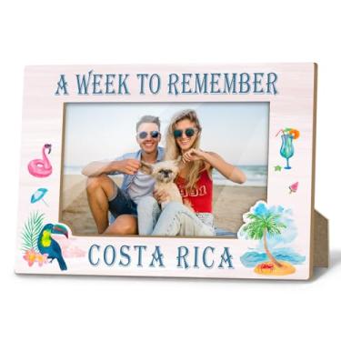 Imagem de Porta-retrato Costa Rica, lembranças da Costa Rica, presentes de Natal para amigos, colegas de trabalho, presentes de lua de mel para férias na praia tropical para casais, 10 x 15 cm, decoração de